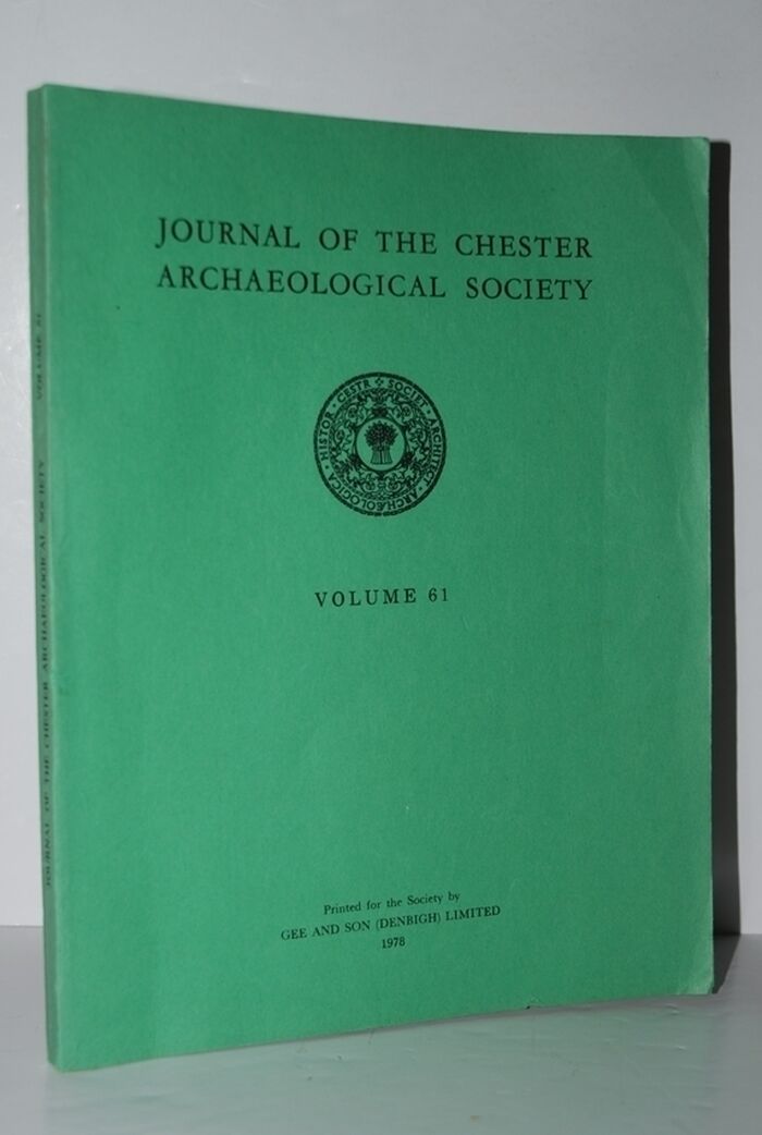 JOURNAL of the CHESTER ARCHAEOLOGICAL SOCIETY. Volume 61. Image