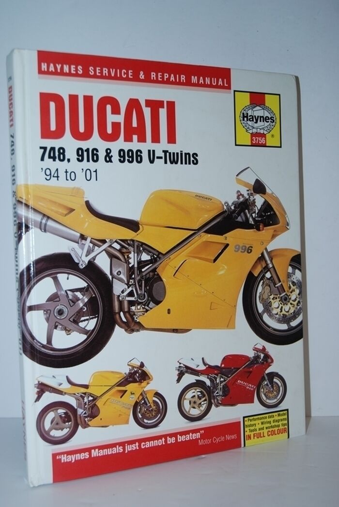 Ducati 748, 916 and 996 4-Valve V-Twins Service and Repair Manual: 1994 to Image