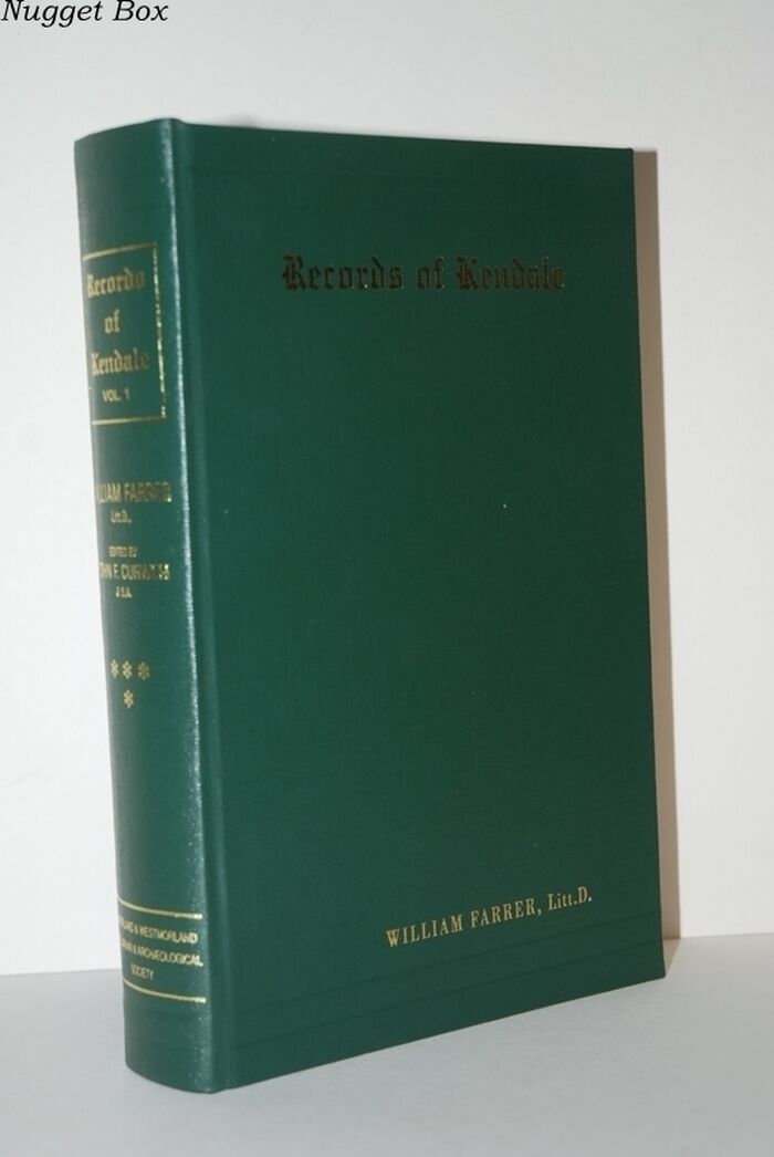 Records Relating to the Barony of Kendal Vol 1 Record Series V. 4 Image
