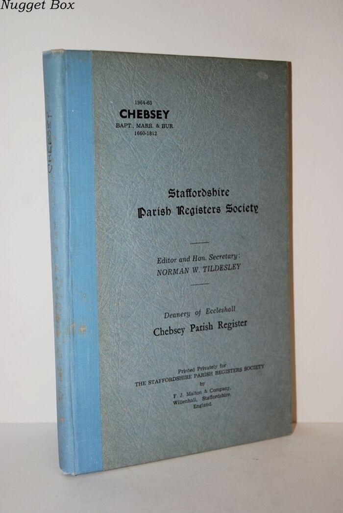 Chebsey Parish Register 1660-1812 Image