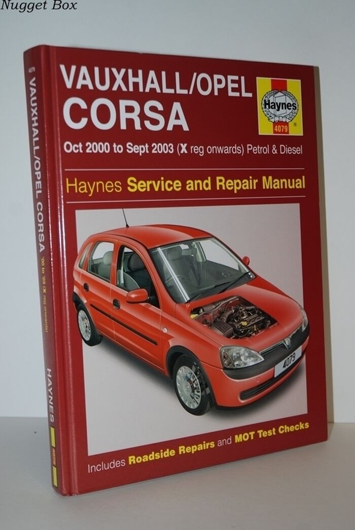 Vauxhall / Opel Corsa Oct 2000 to Sept 2003 (X Reg Onwards) Petrol and Image