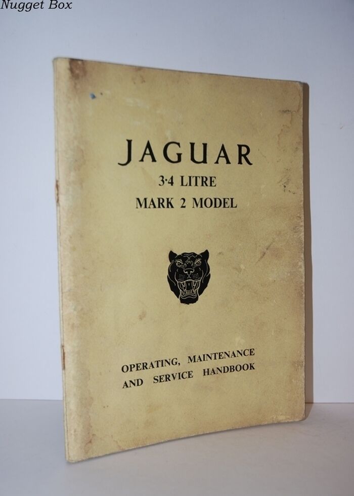 Jaguar 3.4 Litre Mark 2 Model Service Handbook Image