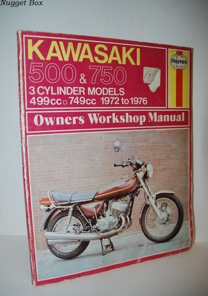 Kawasaki 500 and 750 Owner's Workshop Manual 3-Cyl Models 499cc 749cc 1972 Image