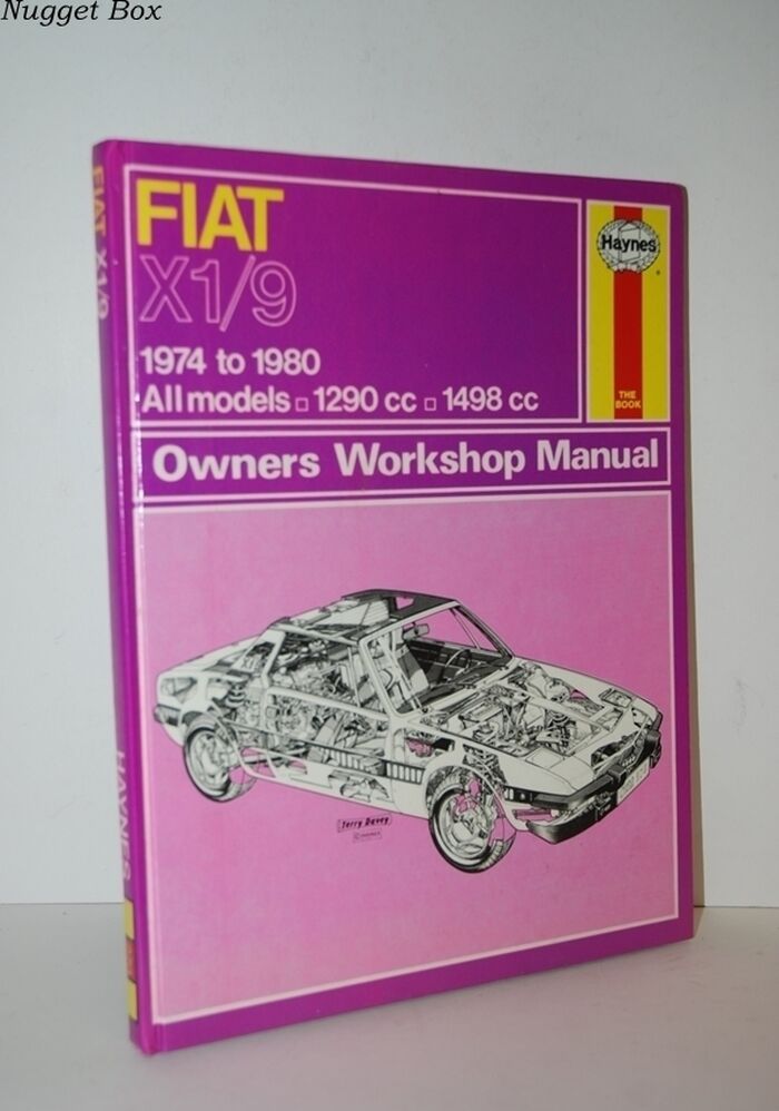 Fiat X1/9 1974 to 1980 all Models 1290cc 1498 CC Owners Workshop Manual Image