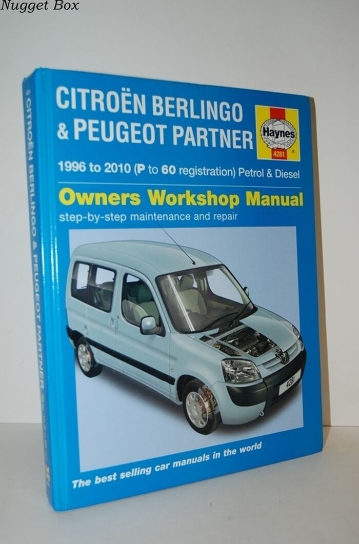 Citroen Berlingo & Peugeot Partner Haynes 4281 Owners Workshop Manual 1996 Image