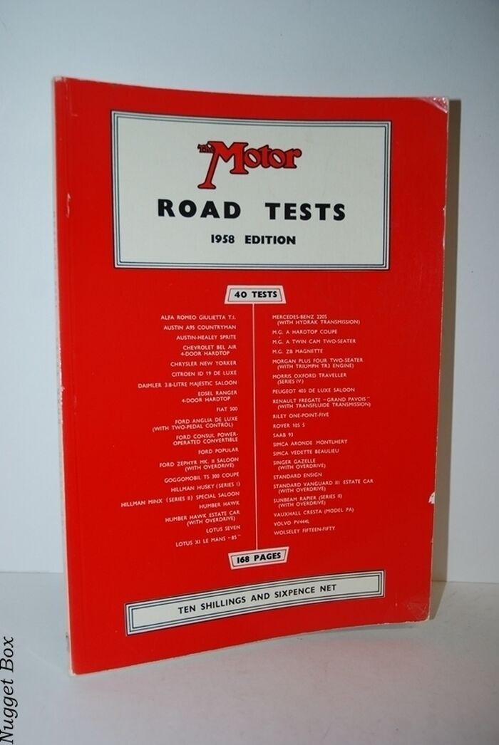 The Motor Road Test 1958 Edition Image