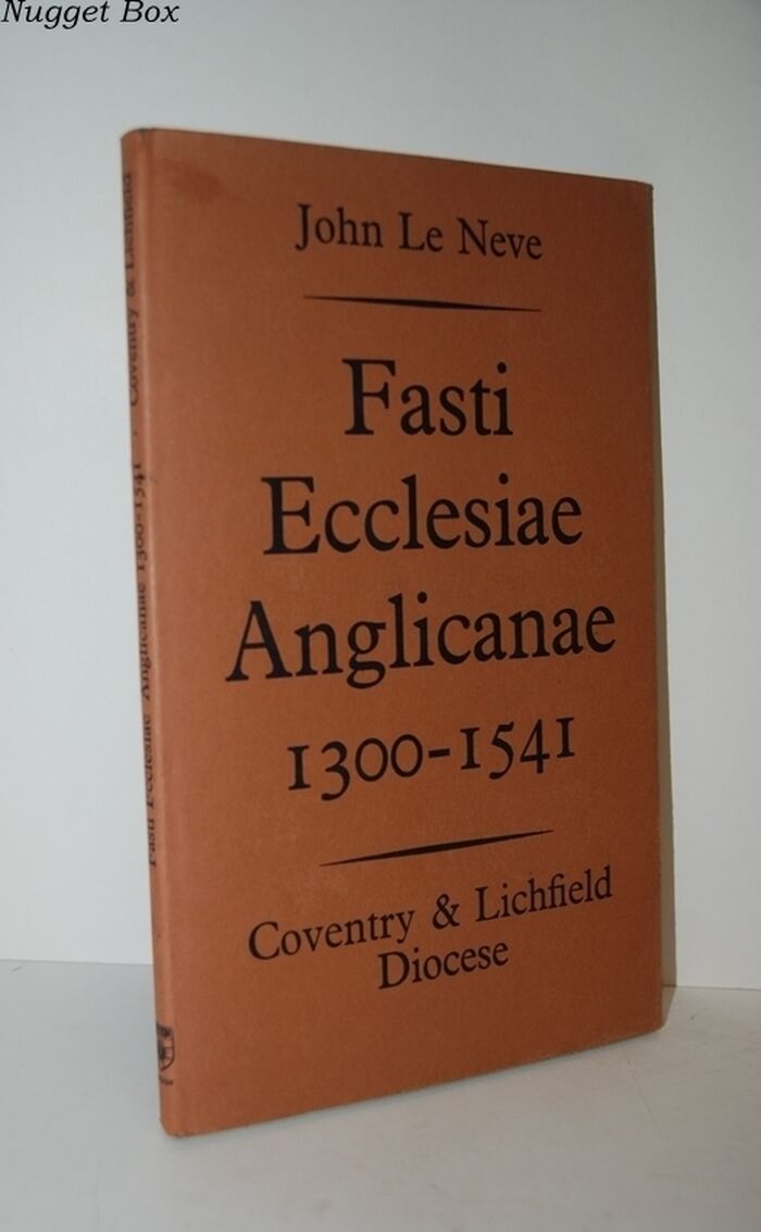 Fasti Ecclesiae Anglicanae 1300-1541 Coventry & Lichfield Diocese Image