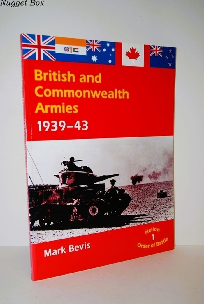 British & Commonwealth Armies 1939-43 Helion Order of Battle Volume 1 Image