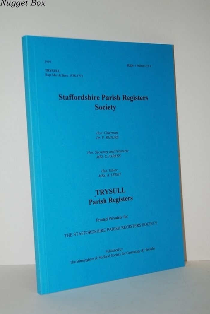 Trysull Parish Registers Bapt Mar & Burs 1558-1772 Image