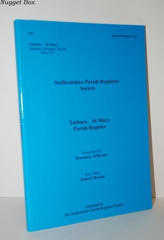 Tutbury, St. Mary Parish Register Baptisms, Marriages, Burials 1688-1767 Image