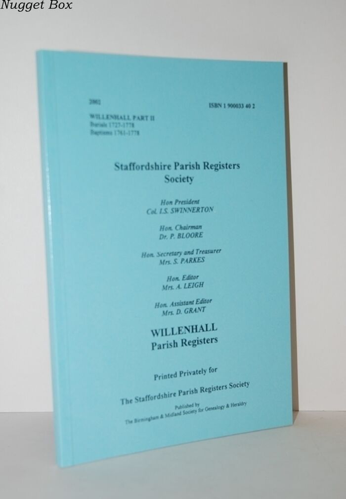 Willenhall Pt 2. Burials 1727-1778 Baptisms 1761-1778 Pt. 2 Image