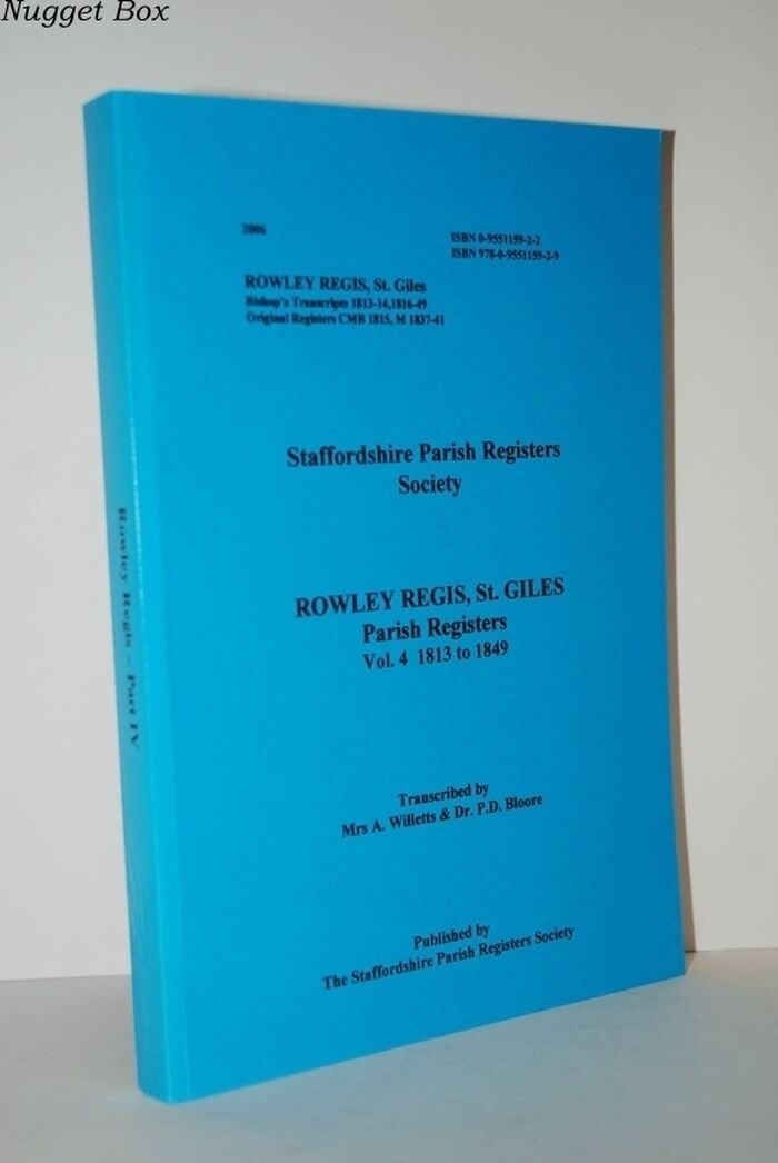 Rowley Regis, St. Giles, Parish Registers Bishop's Transcripts 1813-14, Image