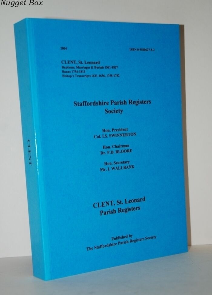 Clent, St. Leonard Parish Registers Baptisms, Marriages & Burials Image