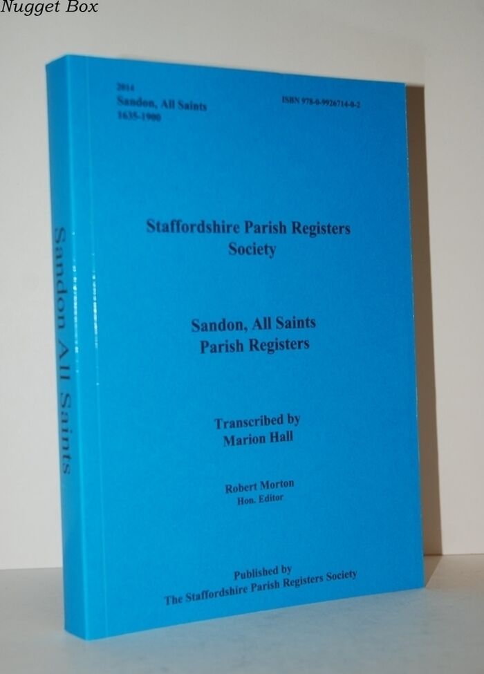 Sandon, all Saints : Parish Registers 1635-1900 Image