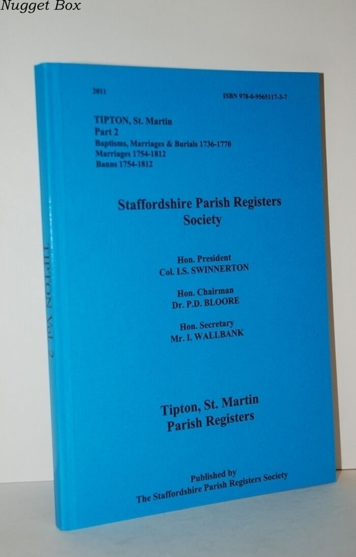 Tipton, St. Martin Parish Registers Part 2: Baptisms, Marriages & Burials Image