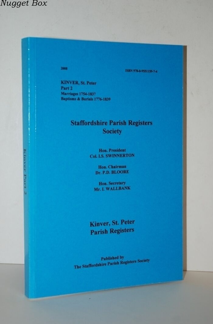 Kinver, St. Peter: Marriages 1754-1837 Baptisms and Burials 1776-1839 Part Image