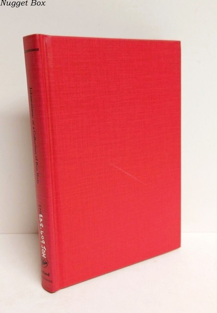 Johnsoniana X - Johnsoniana or a Collection of Bon Mots 1776 Image
