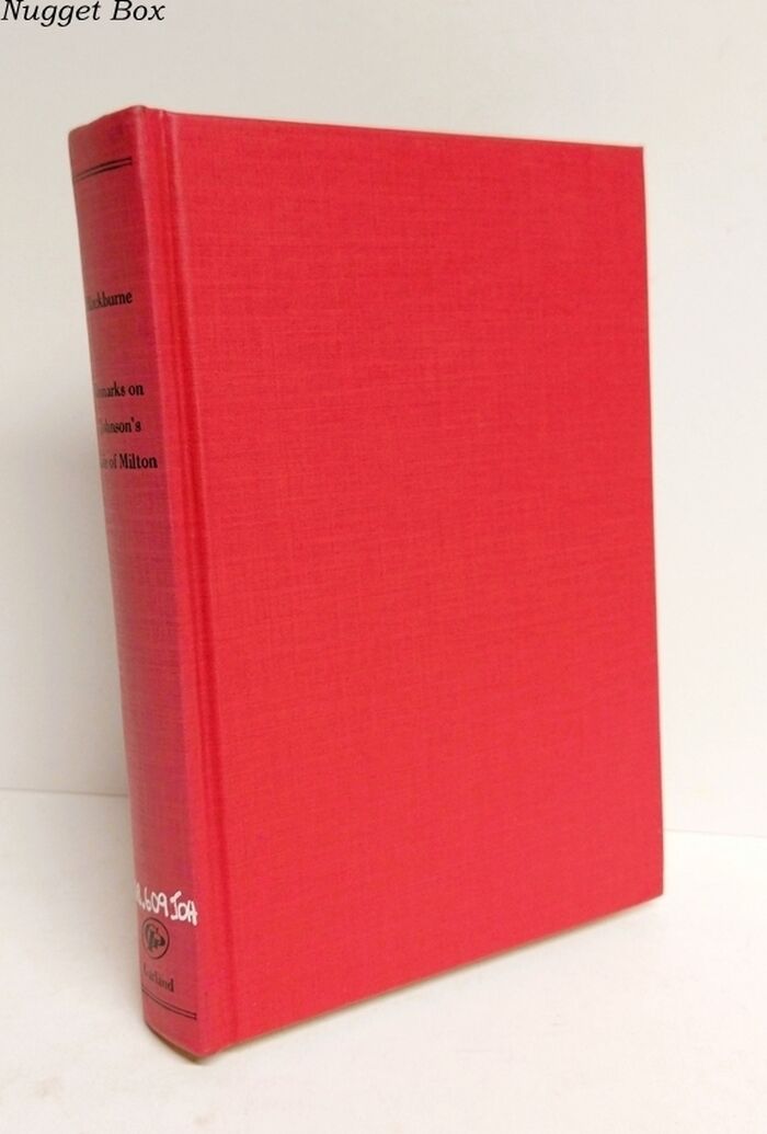 Johnsoniana XI - Remarks on Johnson's Life of Milton 1780 Image