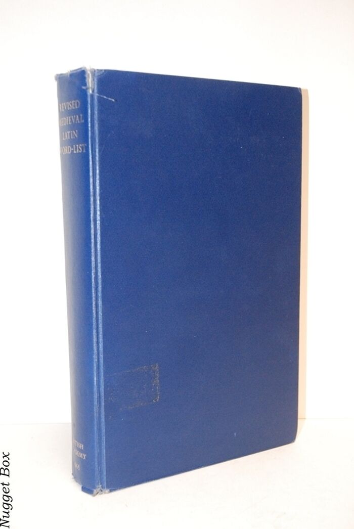 Revised Medieval Latin Word-List From British and Irish Sources Image