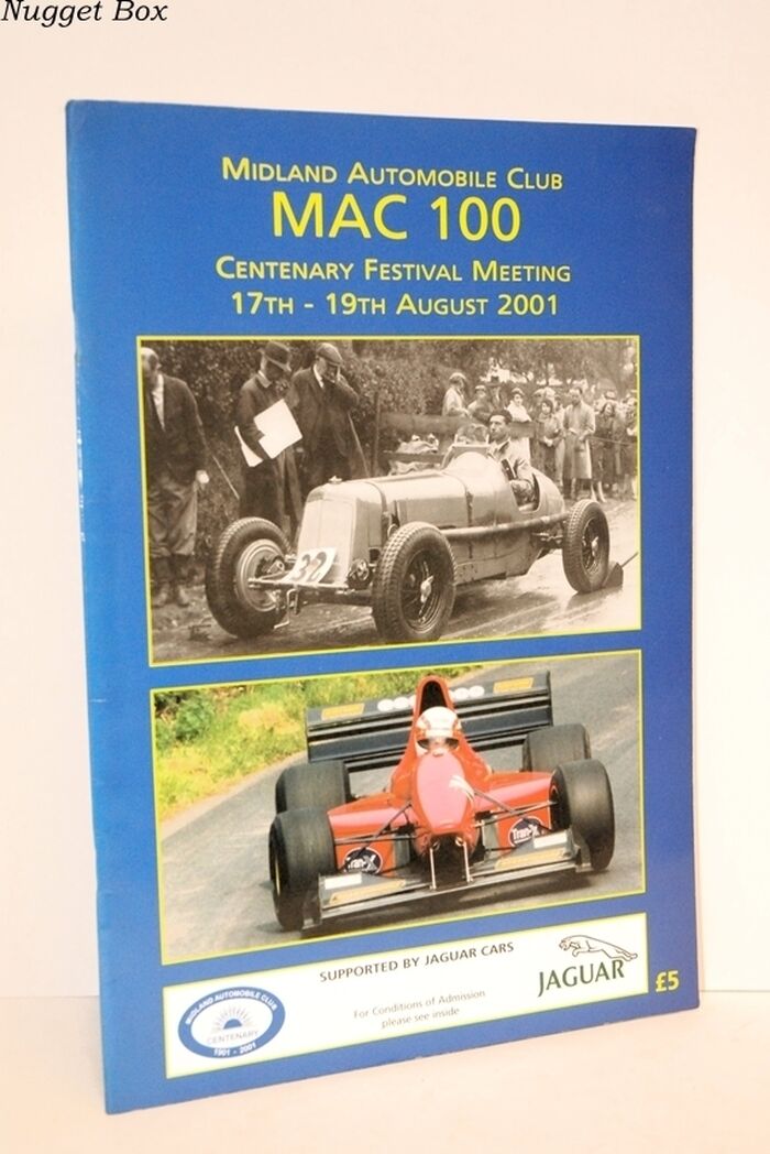 MAC 100 Centenary Festival Meeting 17th-19th August 2001 Image