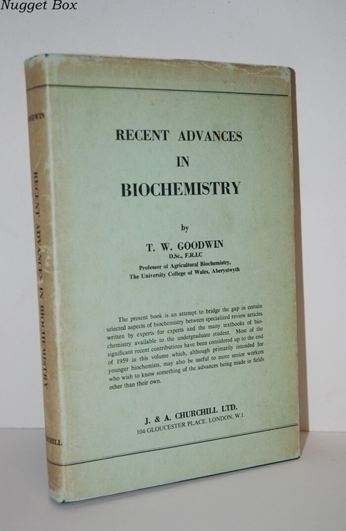 RECENT ADVANCES in BIOCHEMISTRY Fourth Edition Image