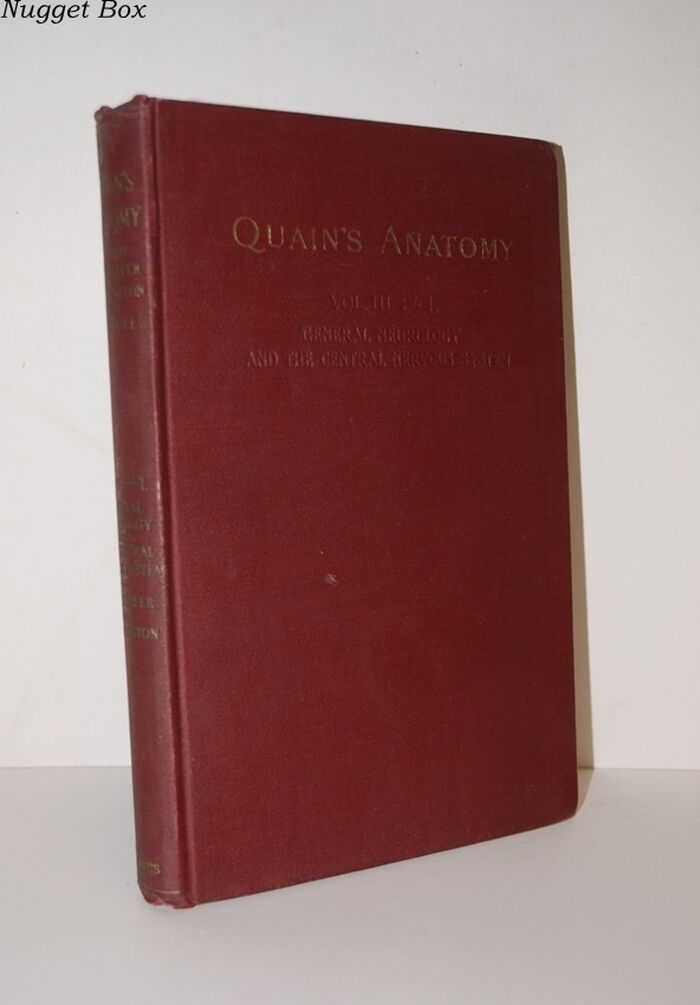 Quain's ELEMENTS of ANATOMY Volume III Pt. 1 VOL III PART 1 NEUROLOGY. Image
