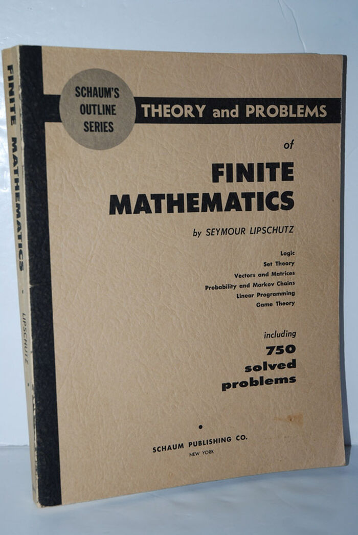 Schaum's Outline of Finite Mathematics Image
