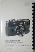 Leitz - Leica General Catalogue of Photographic Equipment 1974 Additional Image