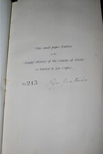 The Feudal History of the County of Derby; Additional Image