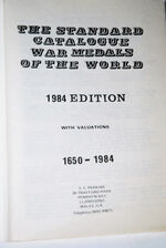 The Standard Catalogue War Medals of the World with Valuations 1650-1979 Additional Image