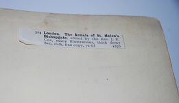 The Annals of St Helens Bishopgate London Additional Image