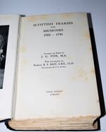 Scottish Diaries and Memoirs 1550 - 1746 Additional Image
