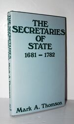 Secretaries of State 1681-1782