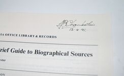 A Brief Guide to Biographical Sources - India Office Library and Records Additional Image
