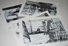 H. M. S. Vicotry - 12 Superb Drawings of Part of Lord Nelson's Famous Additional Image