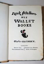 Izaak Walton - His Wallet Booke Additional Image