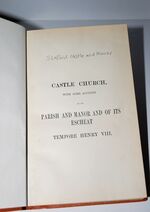 Castle Church, with Some Account of its Parish & Manor & of its Escheat Additional Image