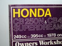 Honda CB250 and CB400 Superdreams Owner's Workshop Manual Additional Image