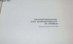 Symposium: Transformation and Hardenability in Steels Additional Image