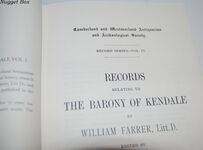 Records Relating to the Barony of Kendal Vol 1 Record Series V. 4 Additional Image