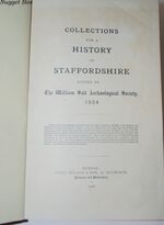 Collections for a History of Staffordshire Magnum Registrum Album 1924 Additional Image