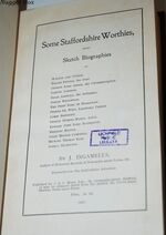 Some Staffordshire Worthies, Being Sketch Biographies. Additional Image