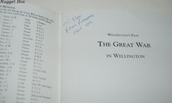 The Great War in Wellington Additional Image