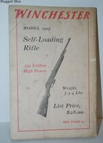 Winchester Catalogue No. 73 January 1907 Additional Image