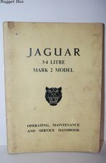 Jaguar 3.4 Litre Mark 2 Model Service Handbook Additional Image