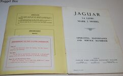 Jaguar 3.4 Litre Mark 2 Model Service Handbook Additional Image