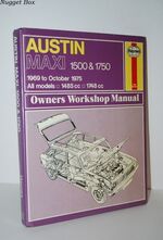 Austin Maxi 1500 & 1750 1969 to October 1975 all Models 1485cc 1748cc