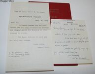 SERVICE through SIX REIGNS 1891 to 1953 Inc. 2 SIGNED LETTERS Additional Image