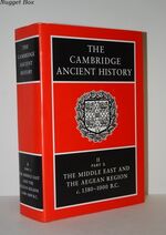 The Cambridge Ancient History II Part 2 the Middle East & the Aegean