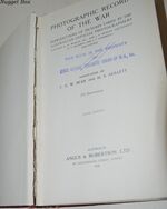 Official History of Australia in the War of 1914-18. Vol. XII Photographic Additional Image